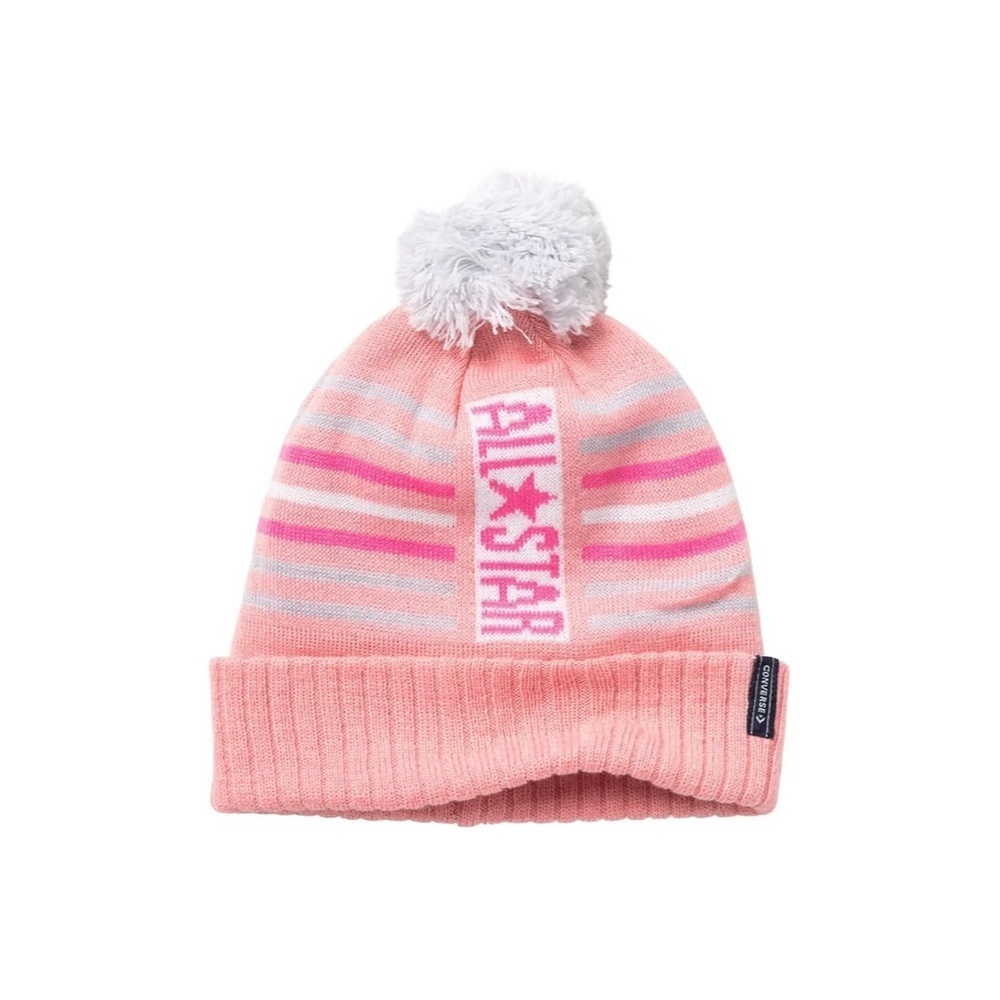 Converse All Star Pink PomPom Beanie